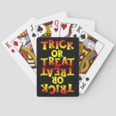 TRICK OR TREAT grappig halloween Pokerkaarten (Achterkant)