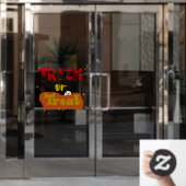 Trick or Treat Grappige Boe Halloween Raamsticker (Kantoordeur)