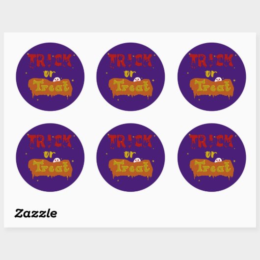 Trick or Treat Grappige Boe Halloween Sticker (Vel)