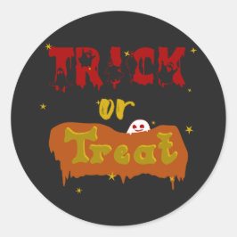Trick or Treat Grappige Boe Halloween Sticker