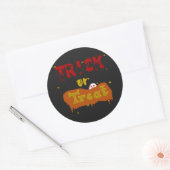 Trick or Treat Grappige Boe Halloween Sticker (Envelop)