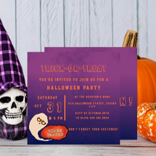 Trick or Treat Grappige Halloween Kaart