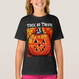 Trick or treat grillige Jack-O-Lantern pompoen T-shirt