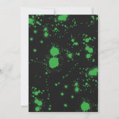 trick or treat Groen monster Halloween Kaart (Achterkant)