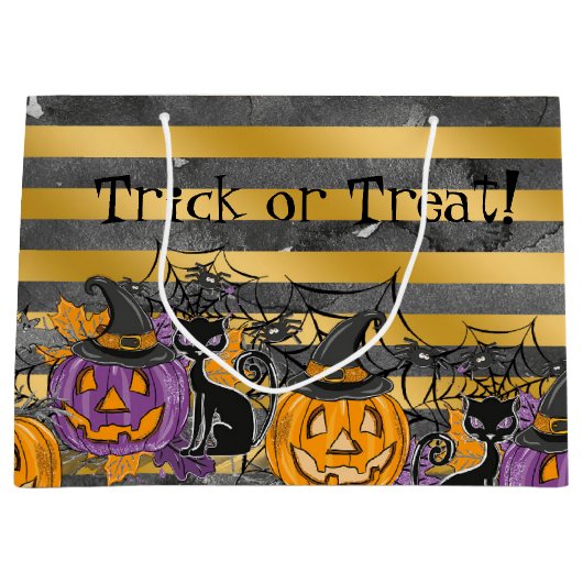 Trick or treat groot cadeauzakje (Voorkant)