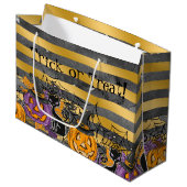 Trick or treat groot cadeauzakje (Voorkant Gekanteld)