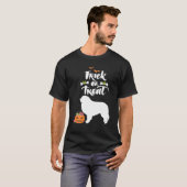 Trick or treat Grote Pyreneeën Dog Halloween Costu T-shirt (Voorkant volledig)