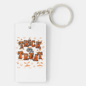 Trick or treat Halloween Acryl Sleutelhangers (achterkant)