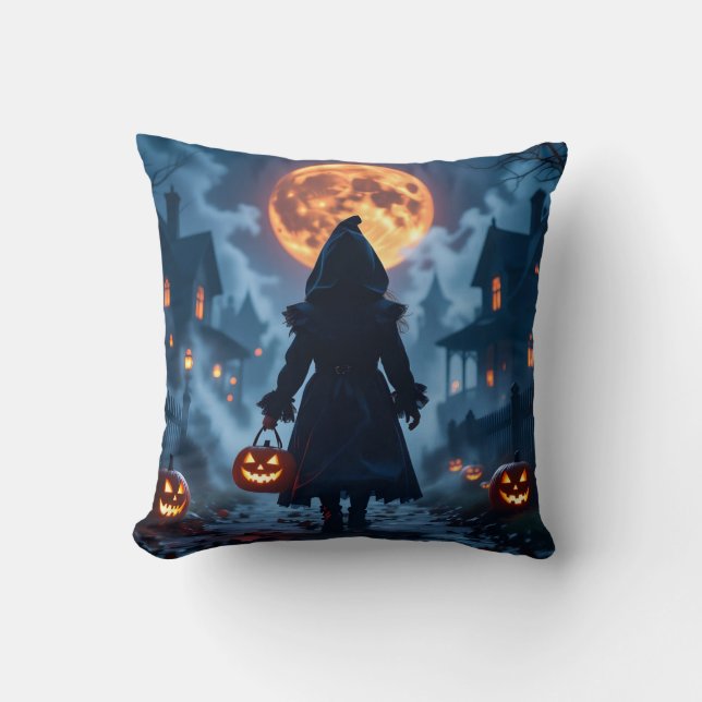 Trick or Treat Halloween Adventures Pillows Kussen (Voorkant)