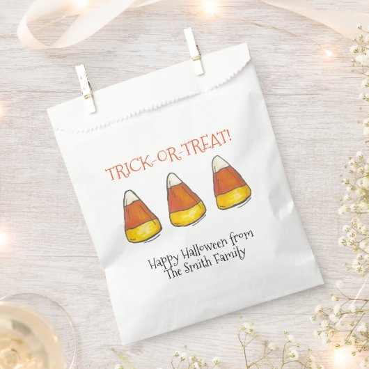 Trick or treat Halloween Autumn Candy Corn Snoepje Bedankzakje (Geknipt)