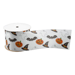 Trick-or-Treat Halloween Bat Pumpkin Ghost Witch Satijnen Lint
