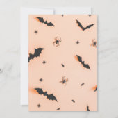Trick or treat, Halloween Bats Invitation Kaart (Achterkant)