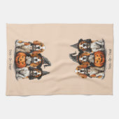 Trick or treat Halloween Beagle Dogs Theedoek (Horizontaal)