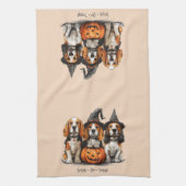 Trick or treat Halloween Beagle Dogs Theedoek (Verticaal)