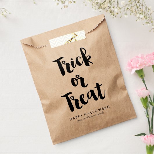 Trick or Treat Halloween Bedankzakje (Gezegeld)