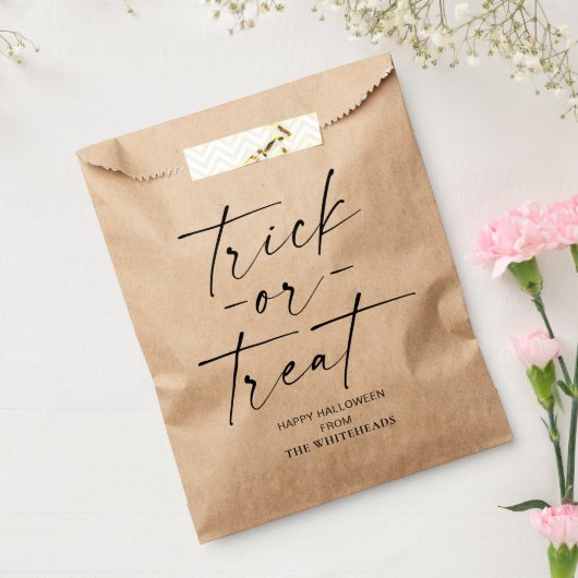 Trick or Treat Halloween Bedankzakje (Gezegeld)