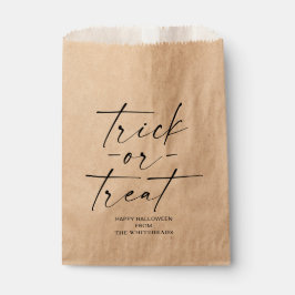 Trick or Treat Halloween Bedankzakje