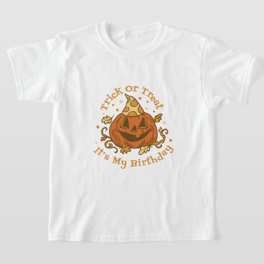 Trick or Treat Halloween Birthday T-Shirt (Laagn)