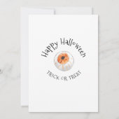 Trick or treat Halloween Birthday Uitnodiging (Achterkant)