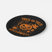 Trick or treat Halloween-Borden Papieren Bordje (Gekanteld)