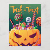 Trick or treat Halloween Briefkaart (Voorkant)