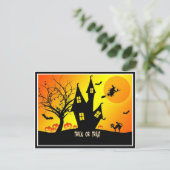 Trick or Treat, Halloween Briefkaart (Staand voorkant)