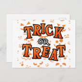 Trick or treat Halloween Briefkaarten (Voorkant / Achterkant)