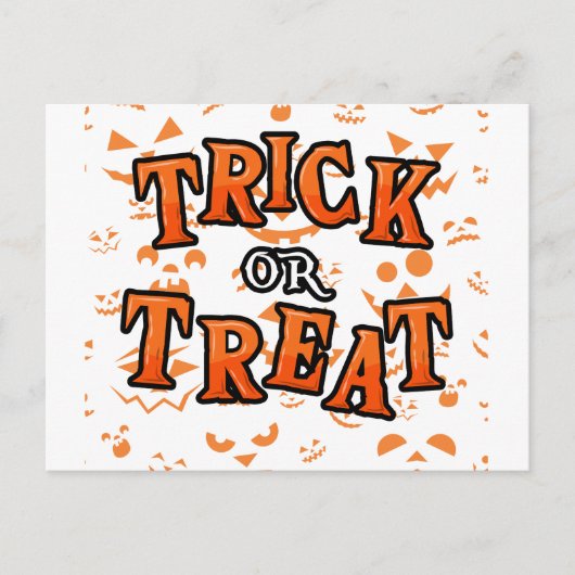 Trick or treat Halloween Briefkaarten (Voorkant)