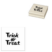 Trick or treat Halloween Brush Stroke Rubberstempel (Gestempeld)