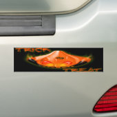 trick or treat Halloween Bumpersticker (Op auto)