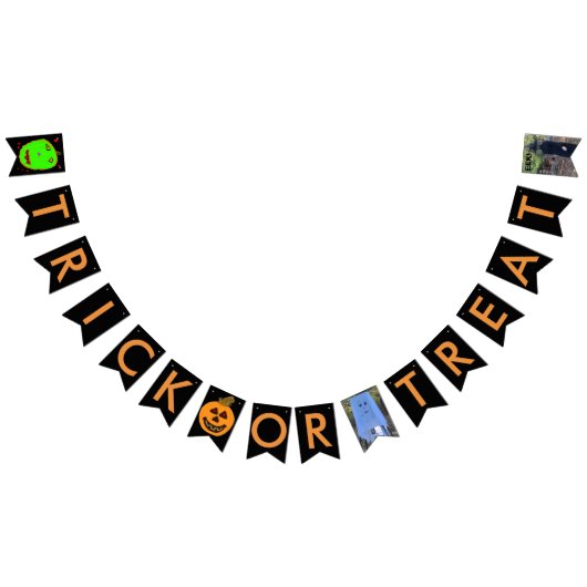 Trick or treat Halloween Bunting Banner (Alle)