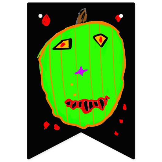 Trick or treat Halloween Bunting Banner (Eerste vlag)