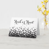 Trick or treat Halloween Business Kaart (Gele Bloem)