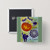 Trick or treat Halloween Button (Voorkant /achterkant)