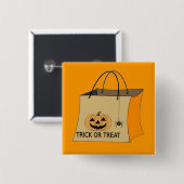 Trick or treat Halloween Button (Voorkant /achterkant)
