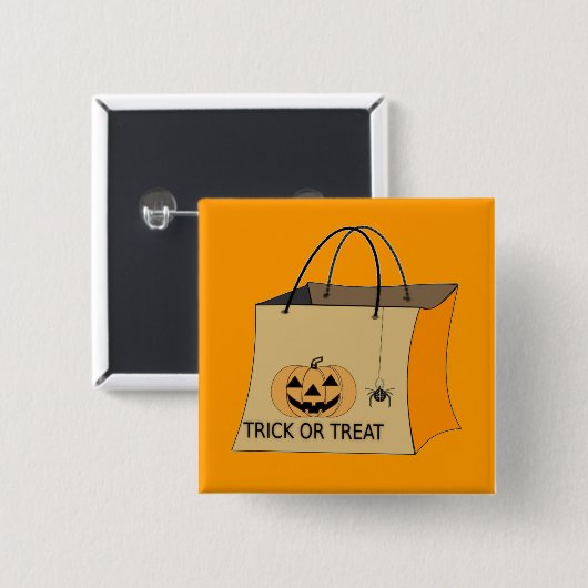 Trick or treat Halloween Button (Voorkant /achterkant)