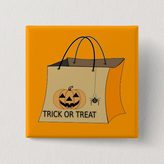 Trick or treat Halloween Button (Voorkant)