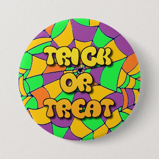 Trick or treat Halloween Button (Voorkant)