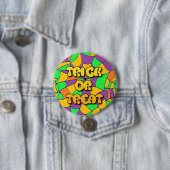 Trick or treat Halloween Button (In situ)