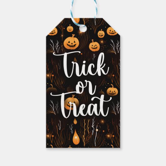 Trick or Treat Halloween Cadeaulabel (Voorkant)