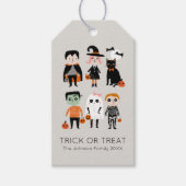 Trick or treat halloween cadeaulabel (Voorkant)