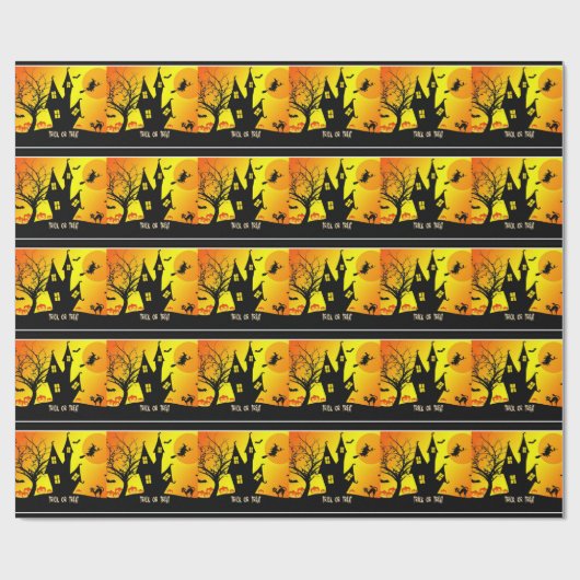 Trick or Treat, Halloween Cadeaupapier (Vlak)