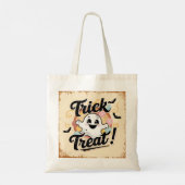 Trick or Treat Halloween Candy Bag Tote Bag (Achterkant)