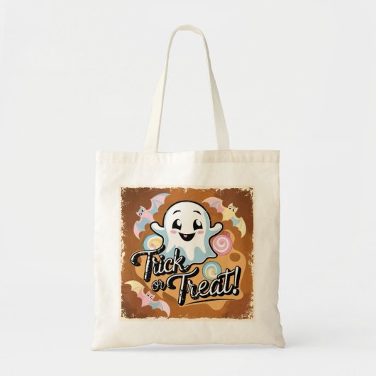 Trick or Treat Halloween Candy Bag Tote Bag (Voorkant)