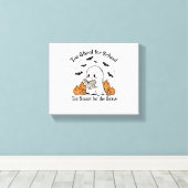 Trick or Treat Halloween Canvas Afdruk (Insitu (Houten vloer))
