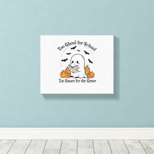 Trick or Treat Halloween Canvas Afdruk (Insitu (Houten vloer))