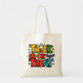 Trick or treat Halloween Canvas tas (Voorkant)