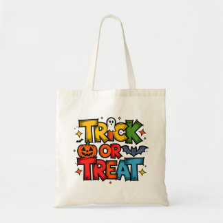 Trick or treat Halloween Canvas tas