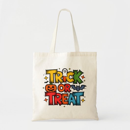 Trick or treat Halloween Canvas tas (Voorkant)