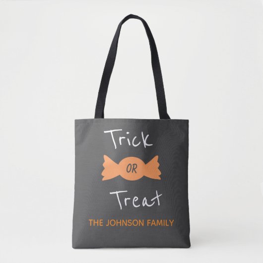 Trick or treat Halloween Canvas tas (Voorkant)